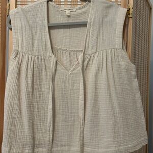 Flowy gauze boho top